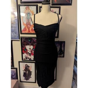 Stop Staring Million Dollar Baby Black Wiggle Dress Sz S
